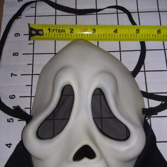 Easter Unlimited Scream Ghost Face Scary Movie Halloween Mask Long Mouth - Picture 6 of 7